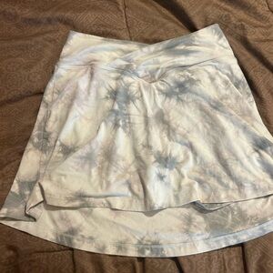 Pink tie dye skort